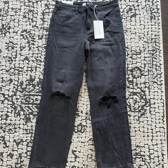 Flying Monkey Distressed Black Jean Womens size 29- NWT! - Picture 1 of 4